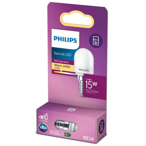 LED E14 Kjøleskap T25 Pære 15W Frost 150lm