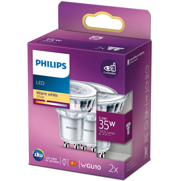 2-pak LED GU10 Spot 35W 255lm