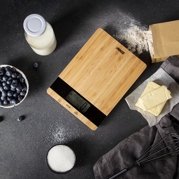 Kjøkkenvekt Bambus 5kg 492944 Kjøkkenvekt Pure
