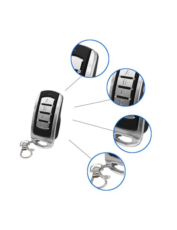 Universal 4-kanals RF fjernkontroll 868 MHz 1-pack