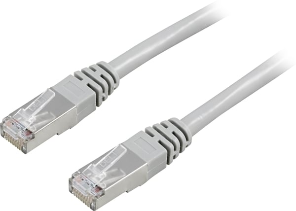 F/UTP Cat5e patch cable, 10m, 100MHz, grey
