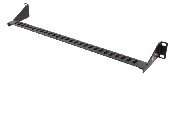 Cable support for 19" installation, 1U, black