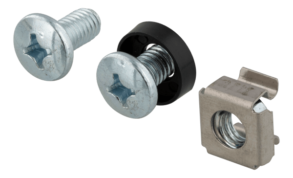 M6 screw set star groove washers + screws + nuts 10pack