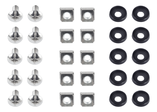 M6 screw set star groove washers + screws + nuts 10pack M6 screw set star groove washers + screws + nuts 10pack