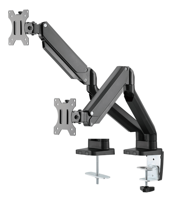 OFFICE Dual Mount Gas Spring Monitor Arm tilt 17"-32"