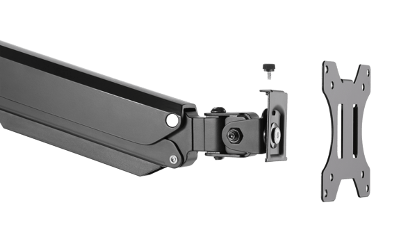 OFFICE Dual Mount Gas Spring Monitor Arm tilt 17"-32"