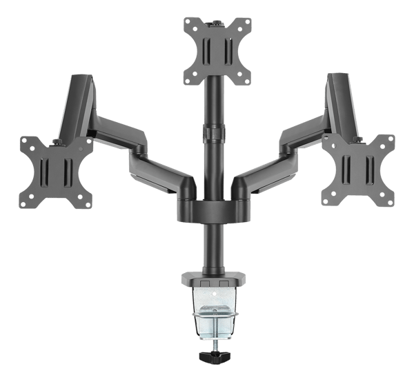 OFFICE Triple Mount Gas Spring Monitor Arm tilt 17"-27"