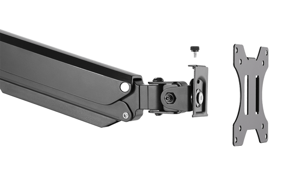 OFFICE Triple Mount Gas Spring Monitor Arm tilt 17"-27"