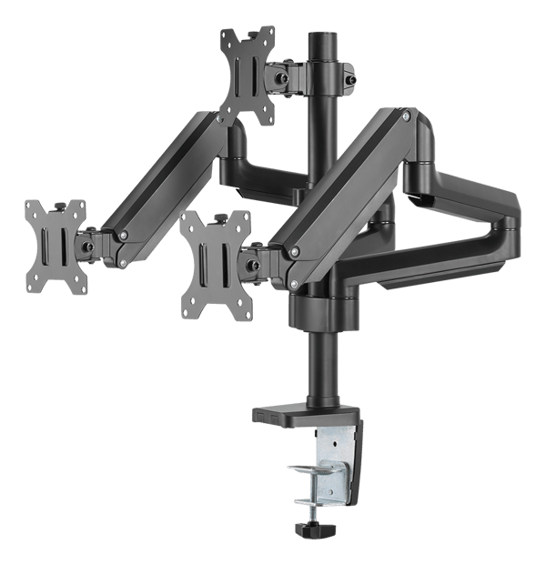 OFFICE Triple Mount Gas Spring Monitor Arm tilt 17"-27"