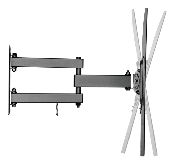 Full motion 3-way wall mount for monitor/tv, 32"-55", tilt