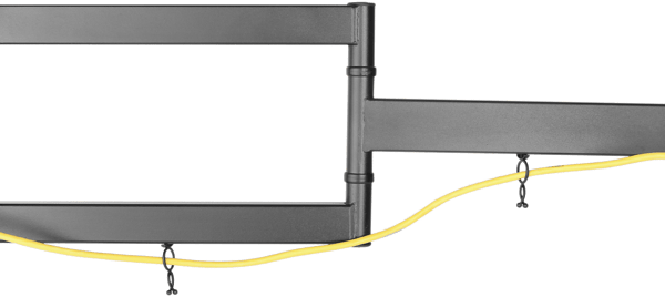 Full motion 3-way wall mount for monitor/tv, 32"-55", tilt
