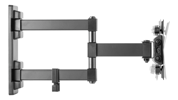 Full motion 3-way wall mount, 13-27" up to 20 kg, tilt, rota