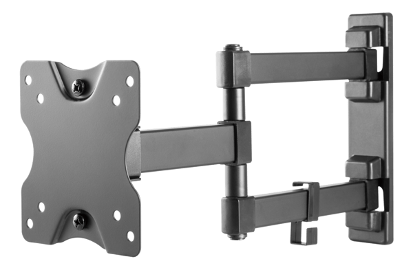 Full motion 3-way wall mount, 13-27" up to 20 kg, tilt, rota
