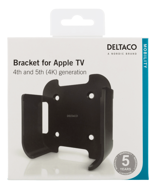 Wall mount for HD, 4K Gen 1 & Gen 2 Apple TV, black