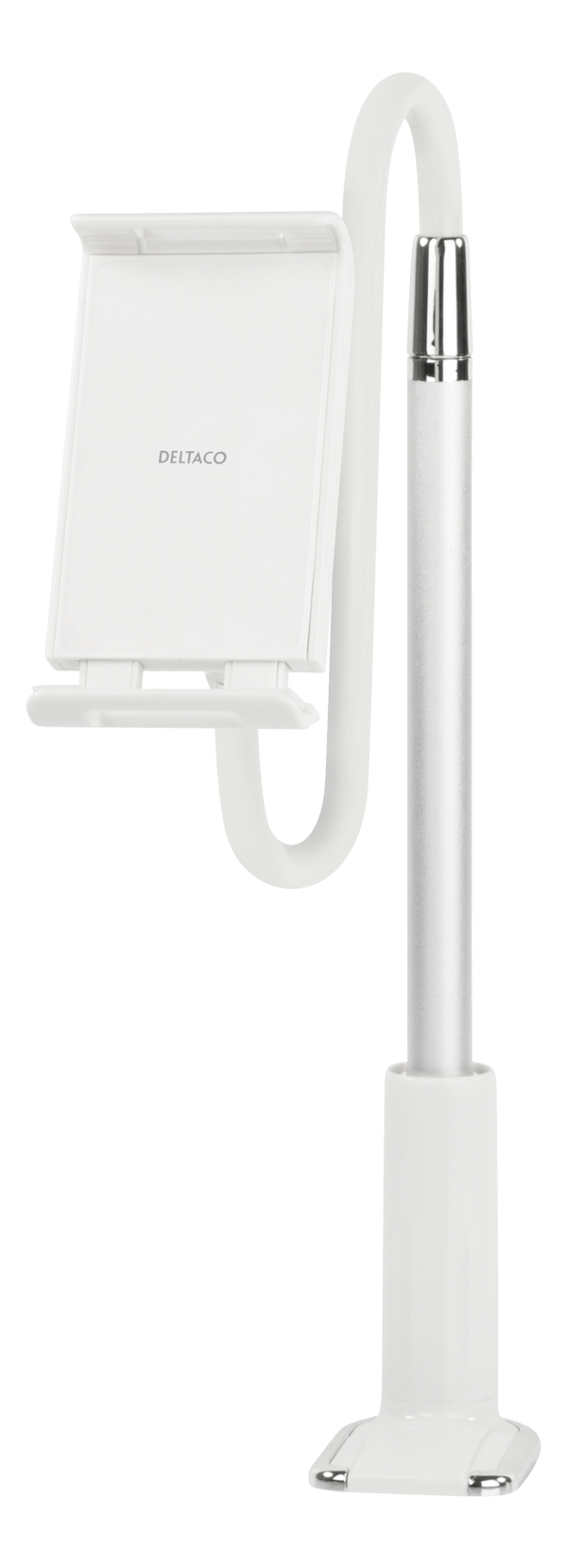 Stand for phones/tablets, fixed/flex arm, desk clamp mount