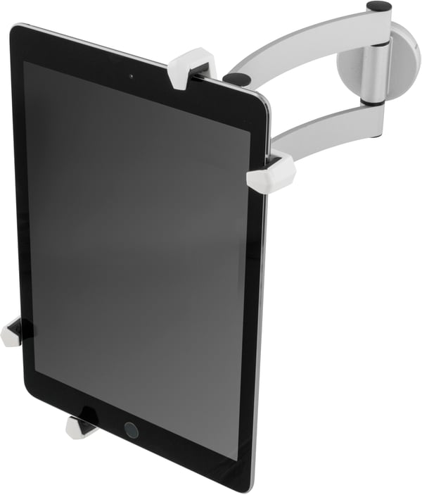 Wall bracket for tablet, rotatable 360, 3 joints, gray V2