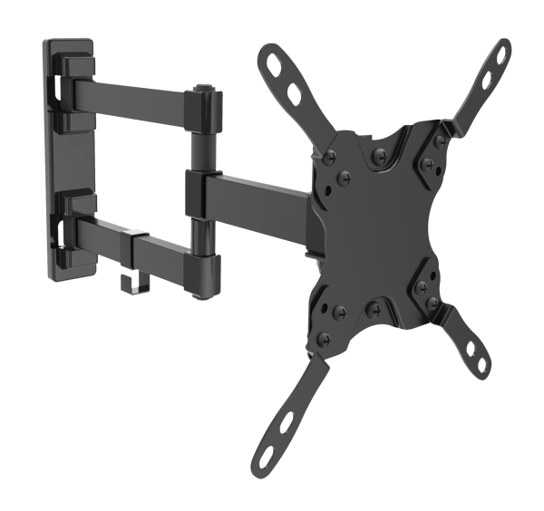 Wall mount for tv/screen, 15"-40",  max 20kg, 3 leads, black