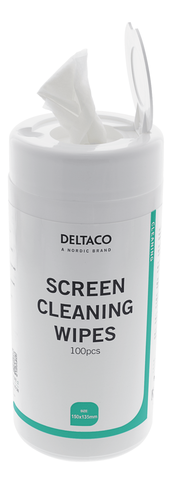 Wet wipes cleaning monitors 100 large nonalcoholic white