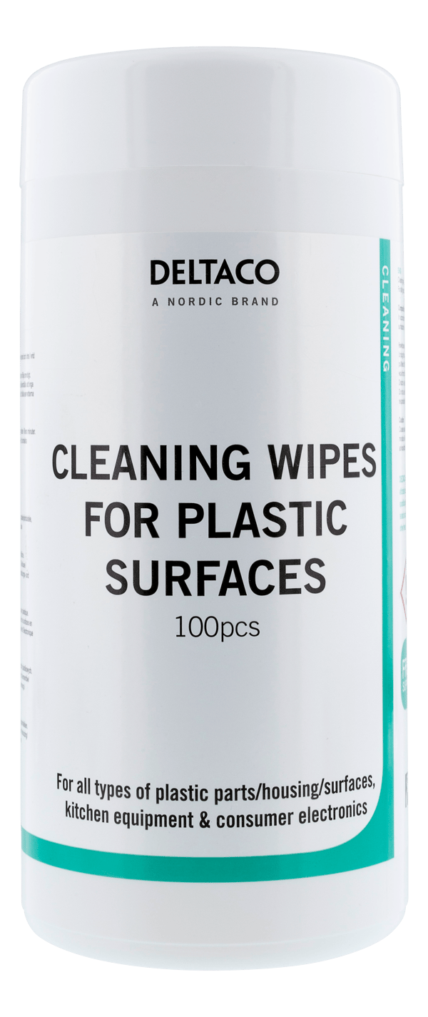 Wet Wipes for plastic surfaces, 100pcs, white