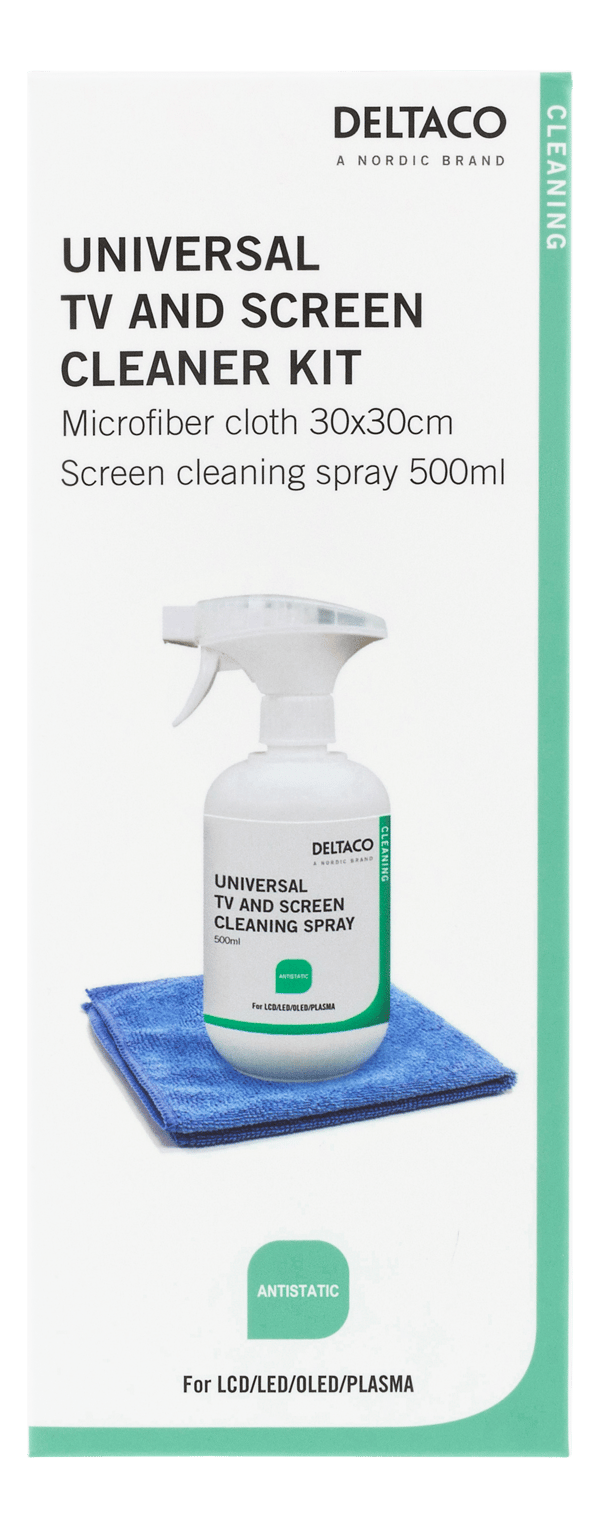 Cleaning set: 500ml liquid screens + microfiber colour Box