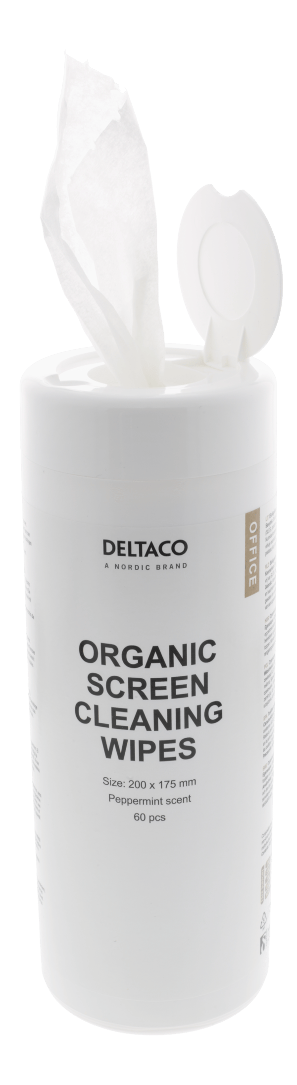 Organic screen cleaning wipes 20x17cm 1pack60 napkins