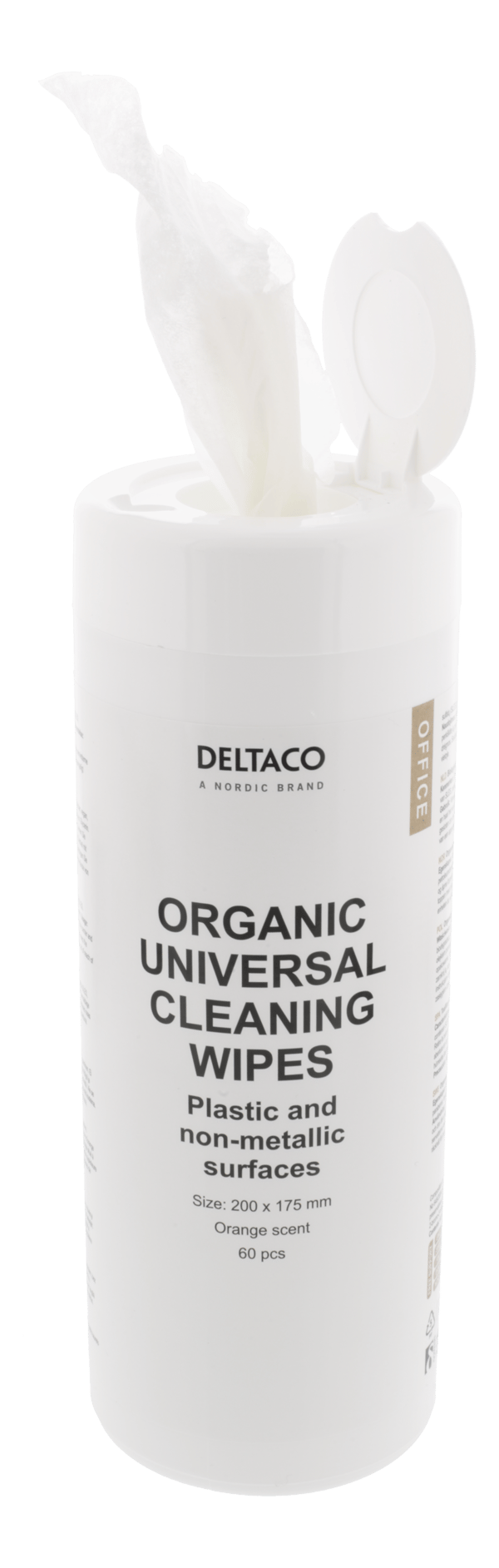 Organic universal cleaning wipes 20x17cm 1 pack 60 napkins