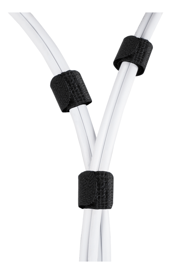 Hook and loop fastener cable ties, width 9mm, 10m, black