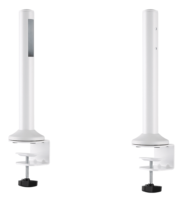 Mounting poles for slatwall panel (DELO-0151), white