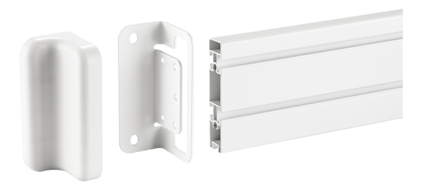 OFFICE wall mounting plate  slatwall panel (DELO0151) white