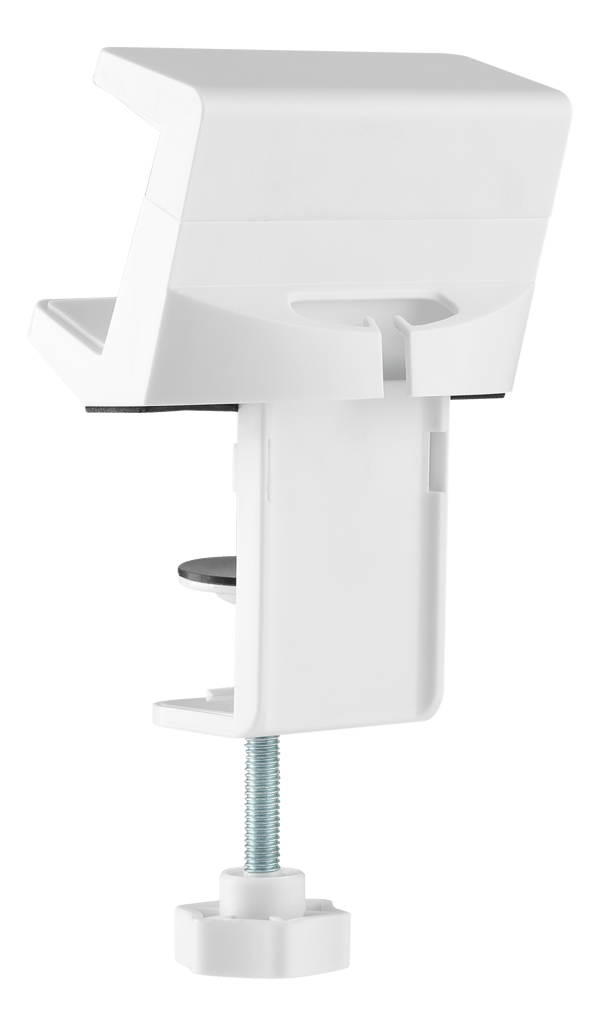 OFFICE Clamp-on power strip holder for desks, white