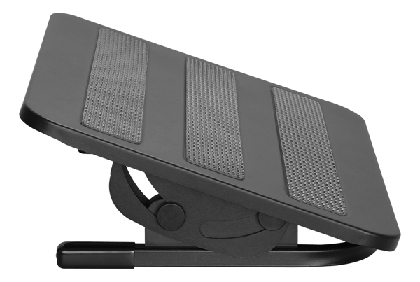 OFFICE Ergonomic steel foot rest, tilt +20°~-20°, black