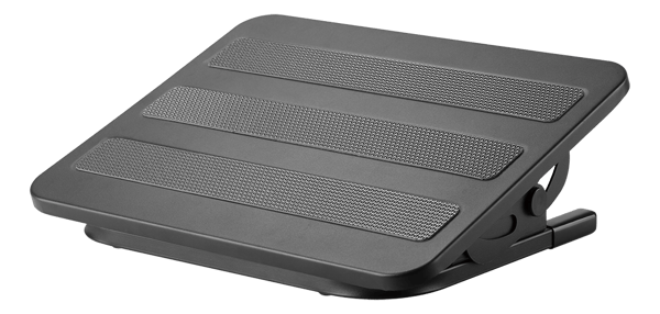OFFICE Ergonomic steel foot rest, tilt +20°~-20°, black