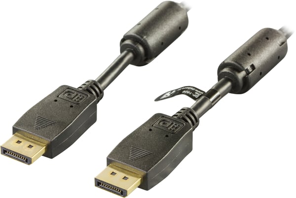 DisplayPort cable, Ultra HD @60Hz, 21.6 Gb/s, 5m, black