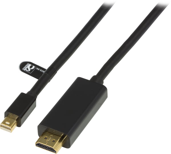 Mini DisplayPort to HDMI cable w/ audio, Full HD @30Hz, 2m,