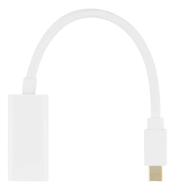 Mini DisplayPort till HDMI adapter, 4K 60Hz, 0,2m, white