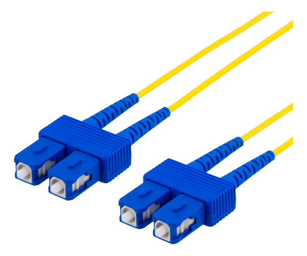 OS2 Fiber cable, SC - SC, duplex, singlemode, 15m