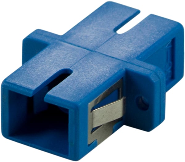 Fiber coupler snap-in, 1xSC-SC, Singlemode, simplex, blue