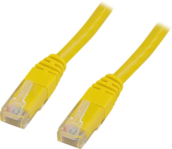 U/UTP Cat5e patch cable 3m, yellow