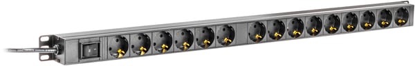 Powerstrip 15xCEE 7/3 socket 1xCEE 7/7 switch 0.808m 2m