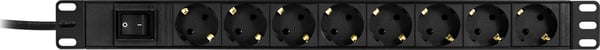 Powerstrip 8xCEE 7/3 socket 1xCEE 7/7 switch 19 "1U 3m cable