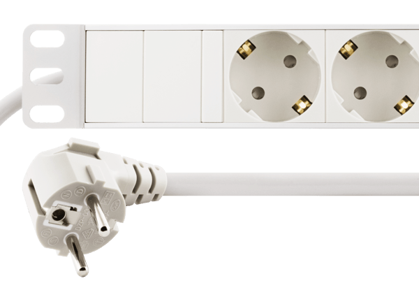 Power strip 8xCEE 7/3 1xCEE 7/7 increased touch protection