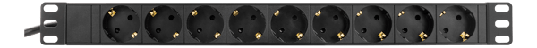 Power strip 9xCEE 7/3 1xCEE 7/7 increased touch protect 3m