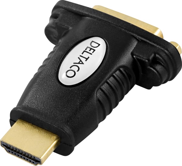 HDMI-adapter, 1080p @60Hz, HDMI 19-pin male to DVI-D female