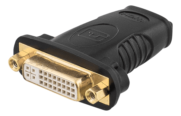 HDMI-adapter, 1080p @60Hz, HDMI 19-pin female to DVI-D femal