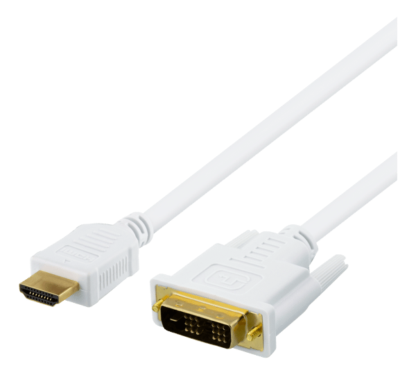 HDMI to DVI cable, 2m, Full HD, white