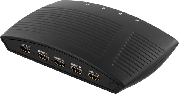 Manual HDMI switch 4 inputs>one output FullHD 60Hz 19pin fe