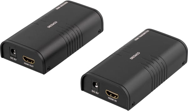Ethernet HDMI extender, 120 meters in 1080P with Cat6, black
