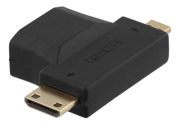 HDMI adapter, HDMI FM to mini HDMI M and micro HDMI M