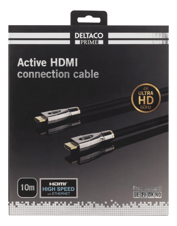 PRIME active HDMI cable 10m Textile HDMI High speed  Eth
