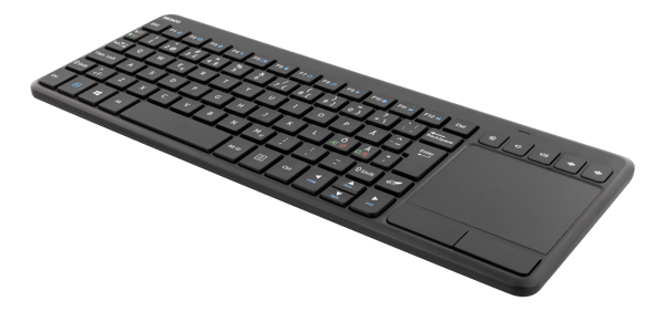 Wireless mini kb, USB nano, nordic, 86 keys, black